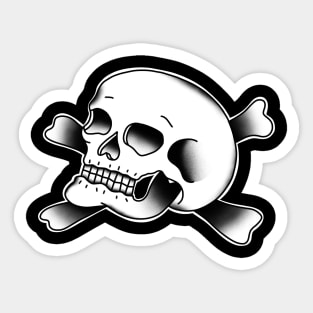 HomeSchoolTattoo Skull and Crossbones Sticker